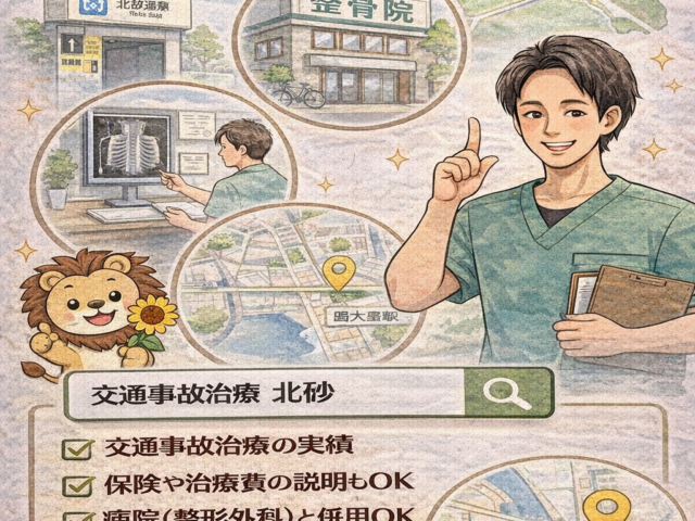 北砂周辺で交通事故治療を受けるなら/江東区北砂