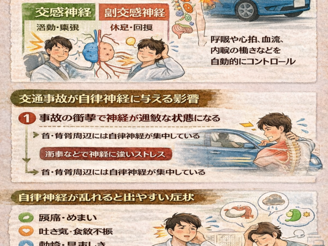 交通事故で自律神経が乱れる理由/江東区北砂