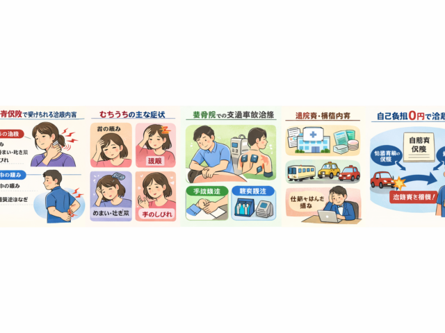 自賠責保険で受けられる治療内容とは/江東区北砂