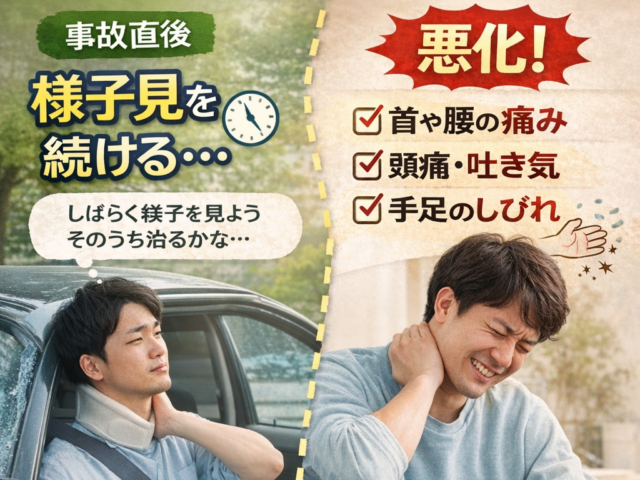 交通事故後「様子見」が危険な理由/江東区北砂