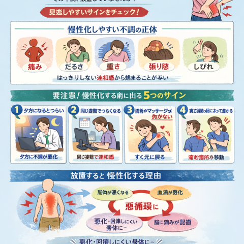 放っておくと慢性化する不調のサイン/江東区北砂