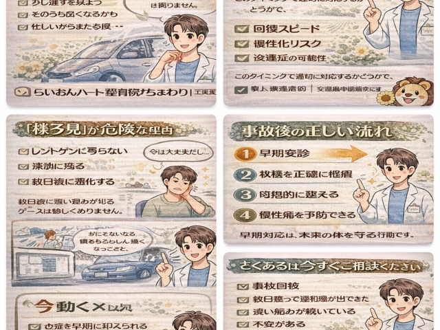 交通事故治療で大切なのは「今」動くこと/江東区北砂