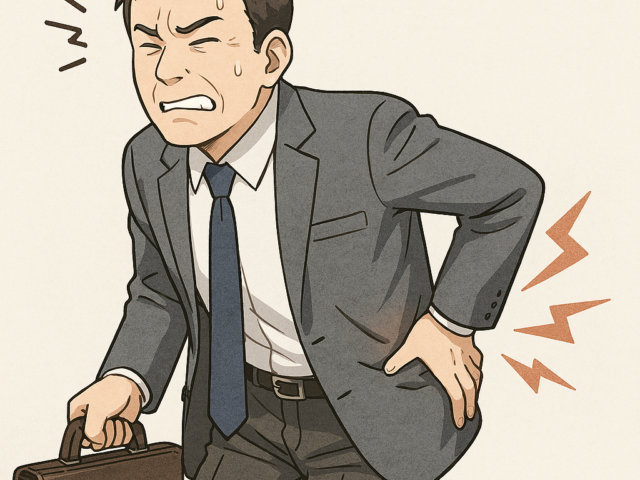 ぎっくり腰が原因の腰の痛み　江東区大島