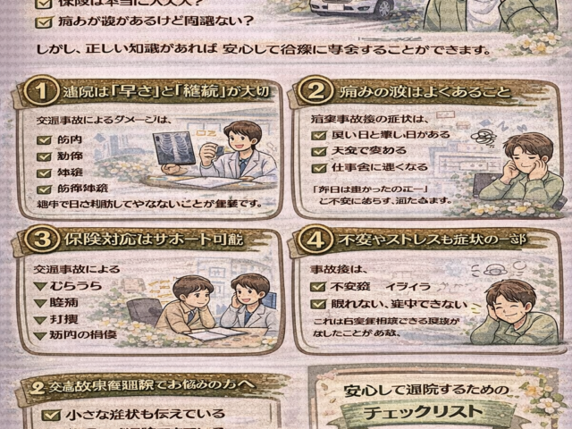 交通事故後も安心して通院するために/江東区北砂