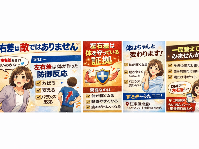 左右差は敵ではありません｜体が守ろうとしているサイン