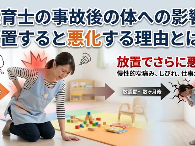 保育士の事故後の体への影響｜放置すると悪化する理由とは？