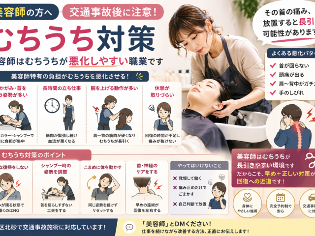 美容師のむちうち対策/江東区北砂
