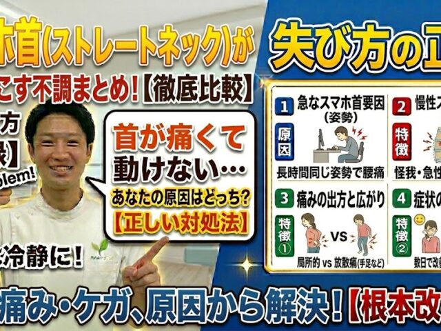 スマホ首（ストレートネック)が引き起こす不調まとめ
