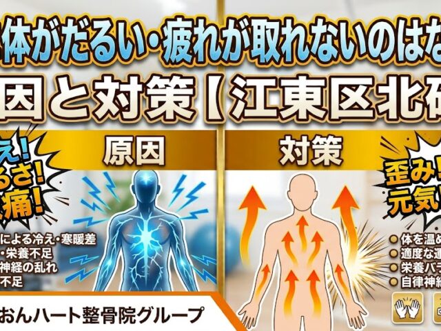 夏に体がだるい・疲れが取れないのはなぜ?原因と対策｜江東区北砂