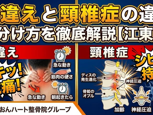 寝違えと頸椎症の違い｜見分け方を徹底解説【江東区】｜らいおんハート整骨院グループ