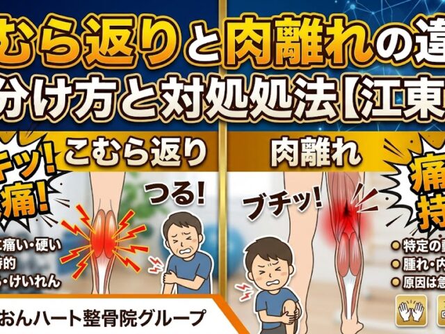 こむら返りと肉離れの違い｜見分け方と対処法【江東区】｜らいおんハート整骨院グループ